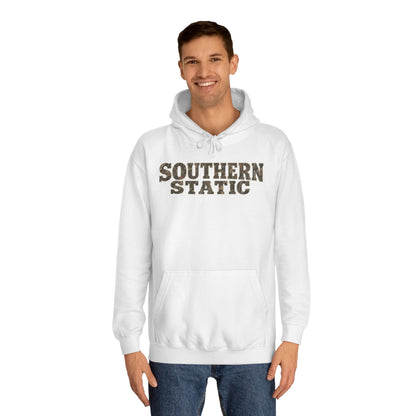 Southern Static Hoodie - Retro College Style Pullover