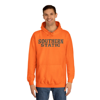 Southern Static Hoodie - Retro College Style Pullover