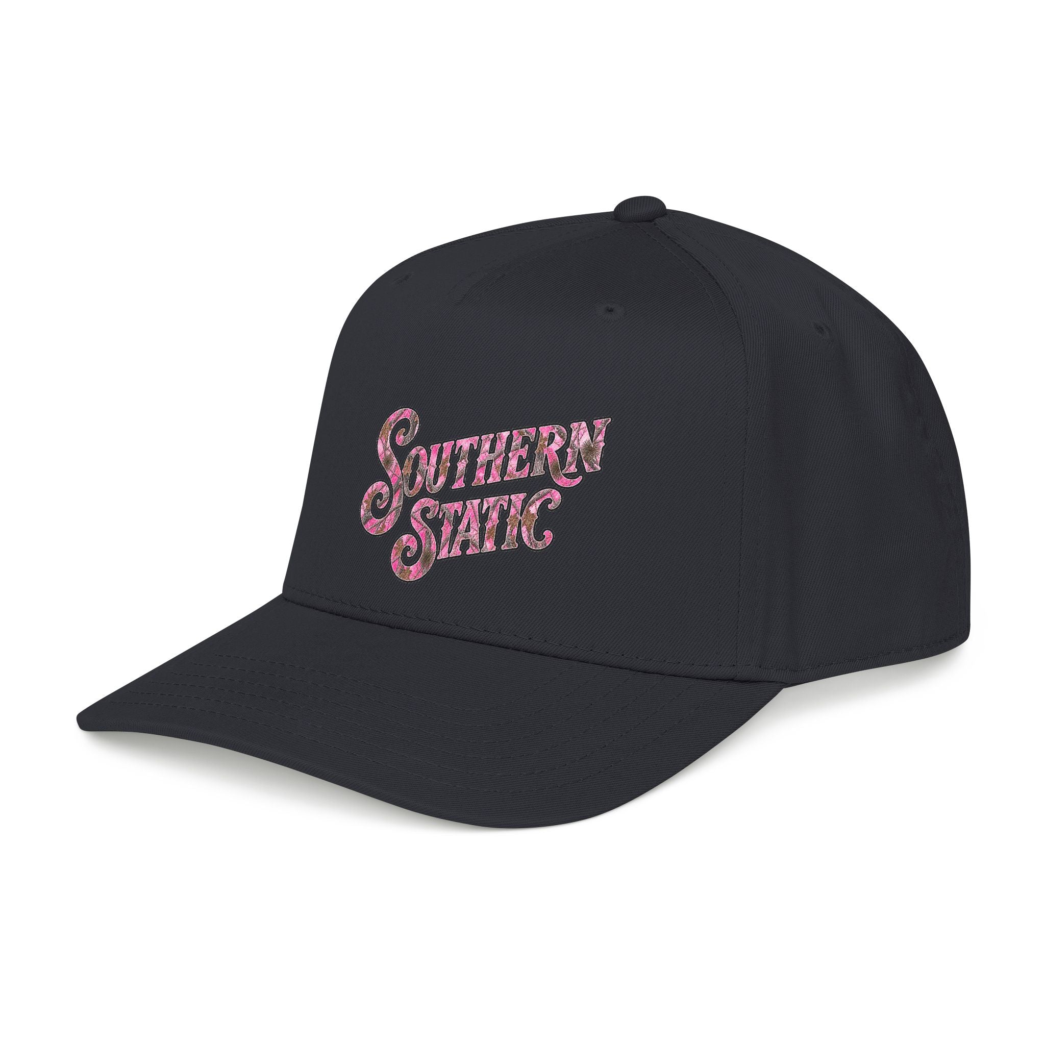 Mid Profile Baseball Cap — 'Southern State' Retro Floral Logo Hat