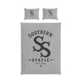 Southern Static Cotton Bed Set – Vintage Monogram Duvet Cover with Pillows