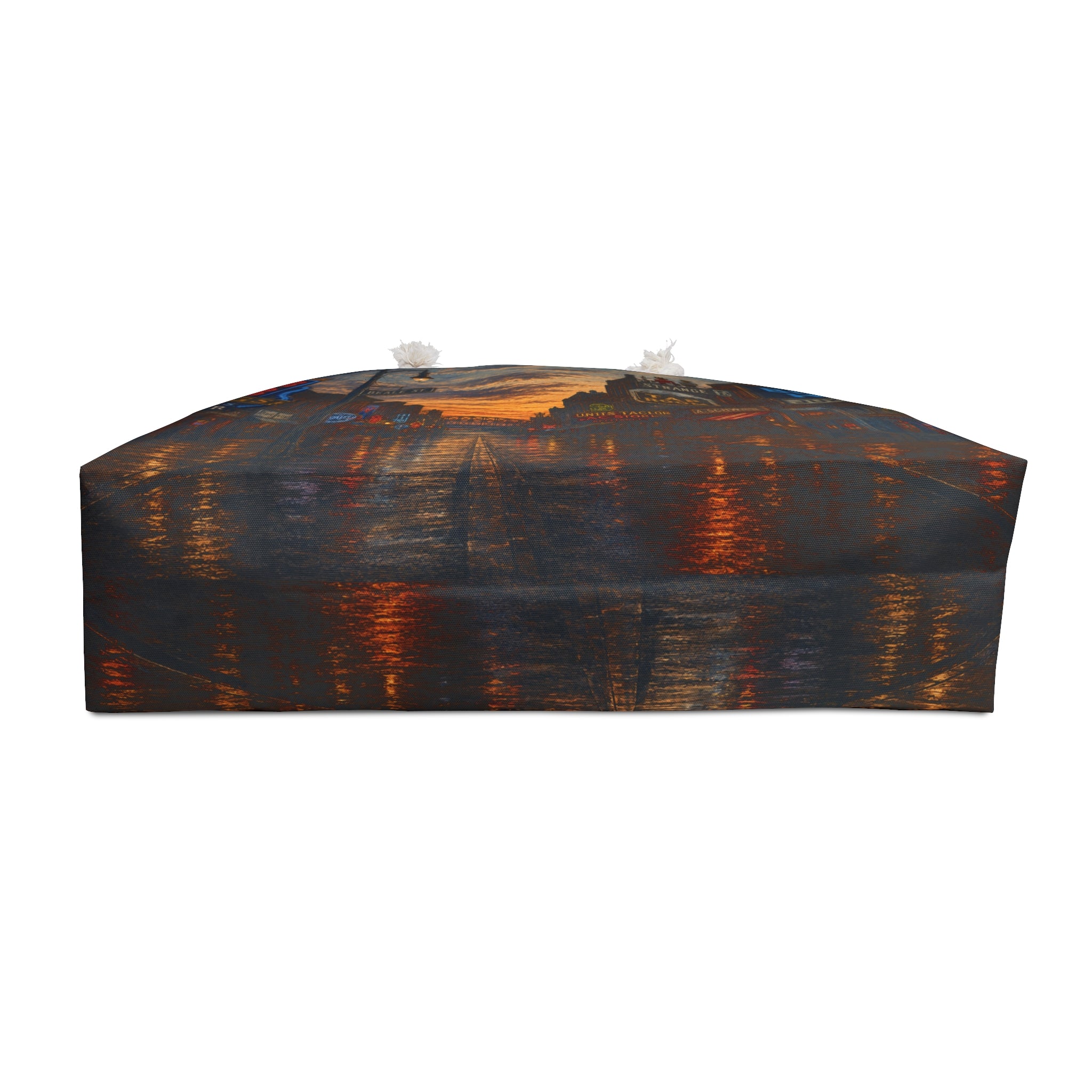 Blues District Nightscape Weekender Bag | Neon Juke Joint Street Scene