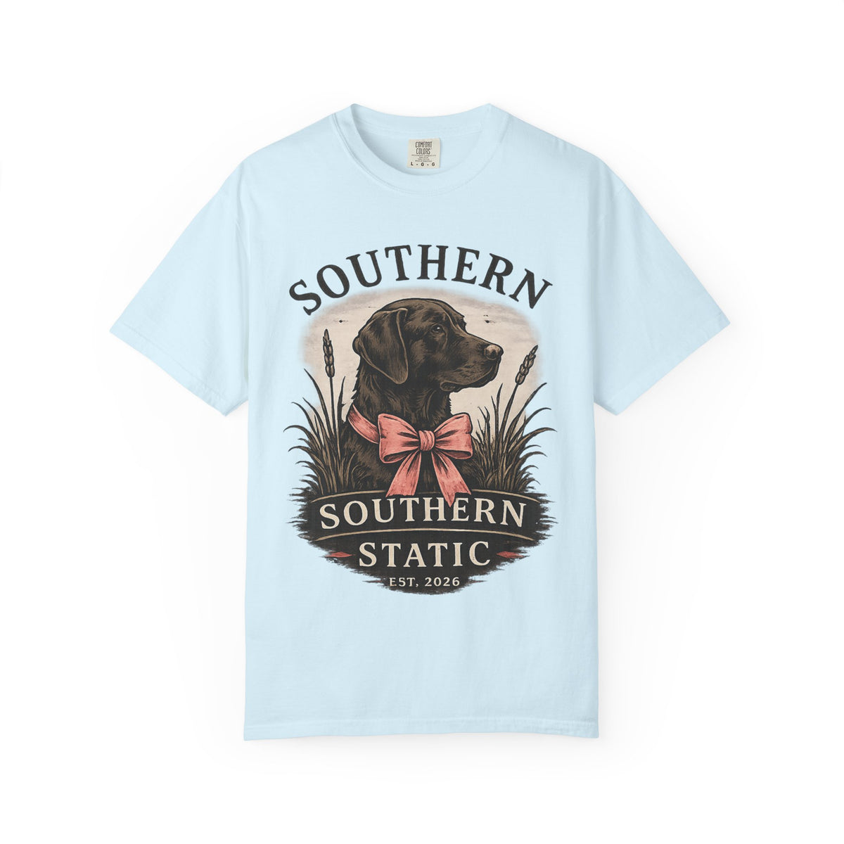 Southern Static Labrador Graphic T-Shirt — Vintage Dog Tee
