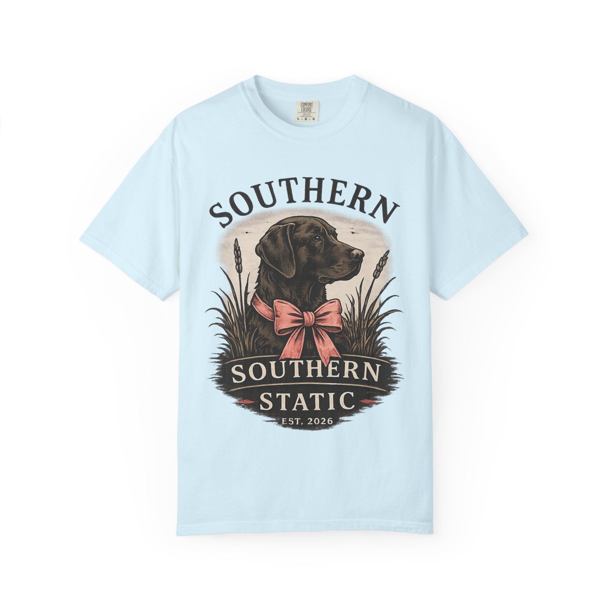 Southern Static Labrador Graphic T-Shirt — Vintage Dog Tee
