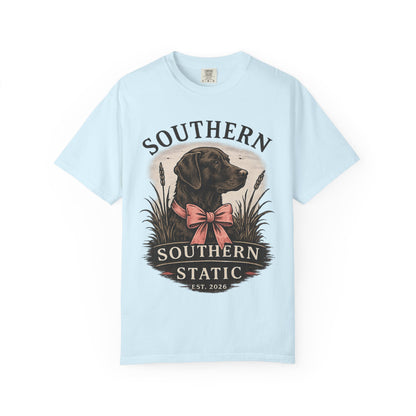 Southern Static Labrador Graphic T-Shirt — Vintage Dog Tee
