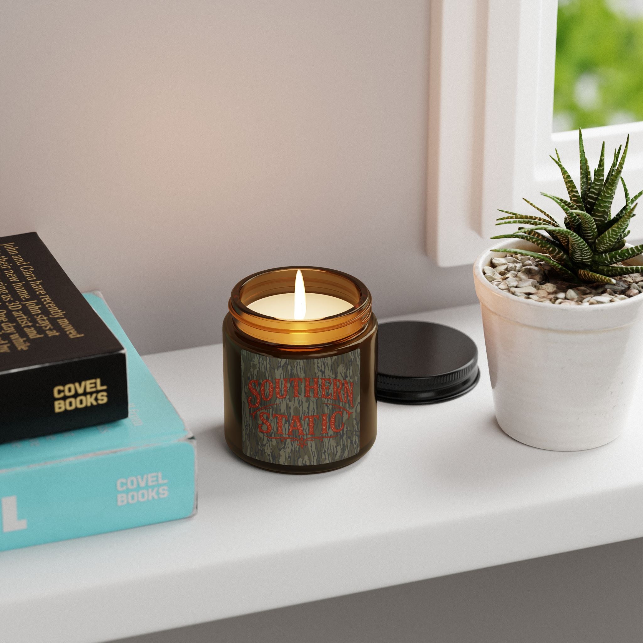 Southern Static Candle | Amber Jar Soy Candle