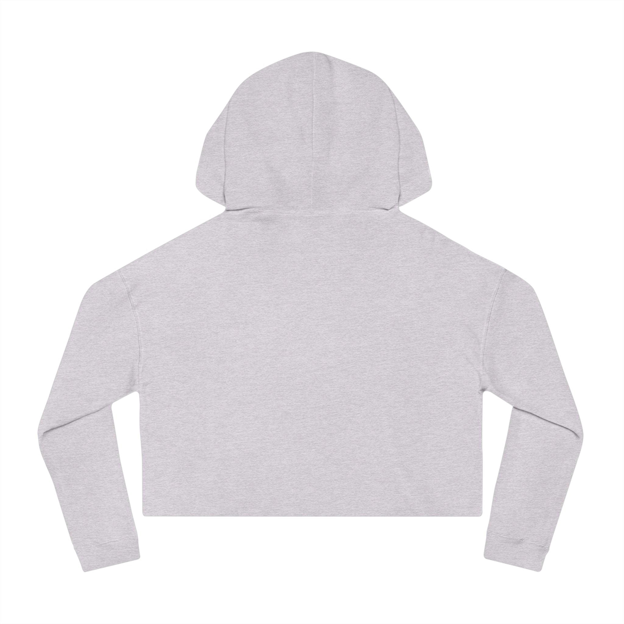 Cropped Hoodie — Southern Static Duck Hunter Graphic (Woman & Dog)