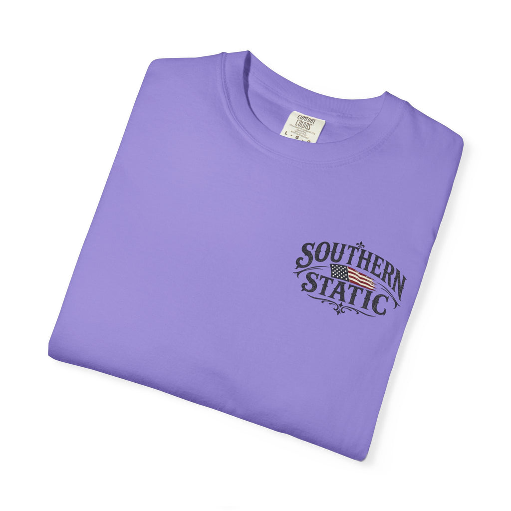 Southern Static Windmill T-Shirt — Vintage Sunset Graphic Tee