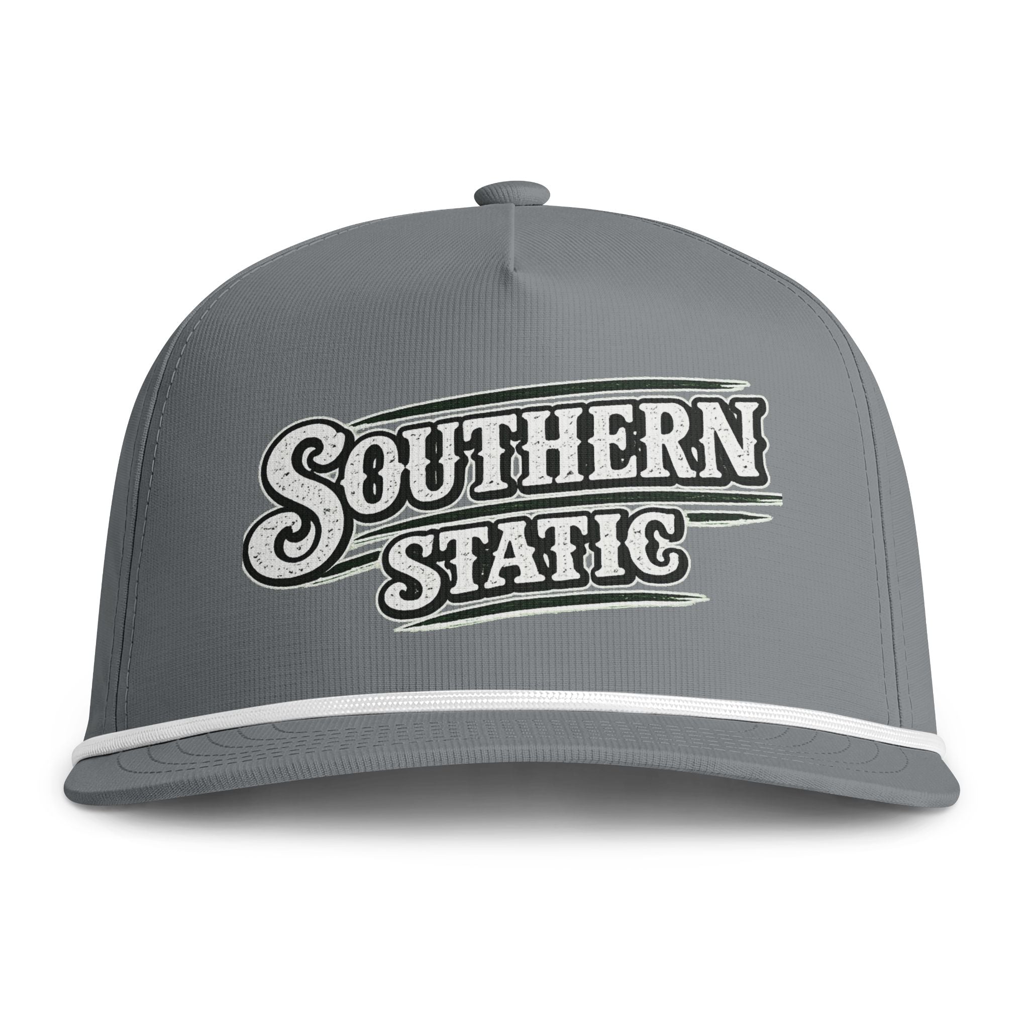 Southern Static Sunwashed Rope Cap — Vintage Retro Embroidered Baseball Hat