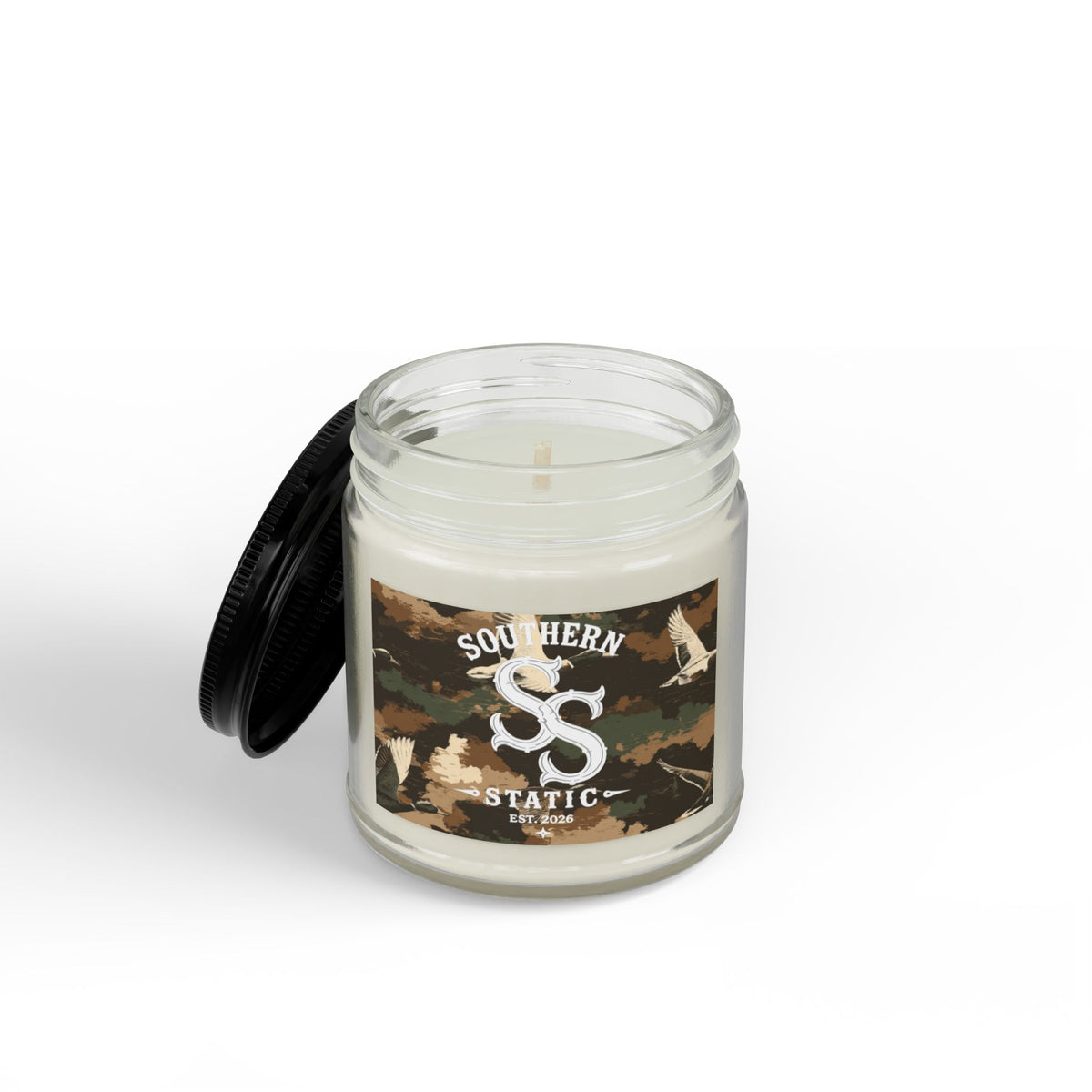 Scented Soy Candles with Black Lid, (4 and 9oz)