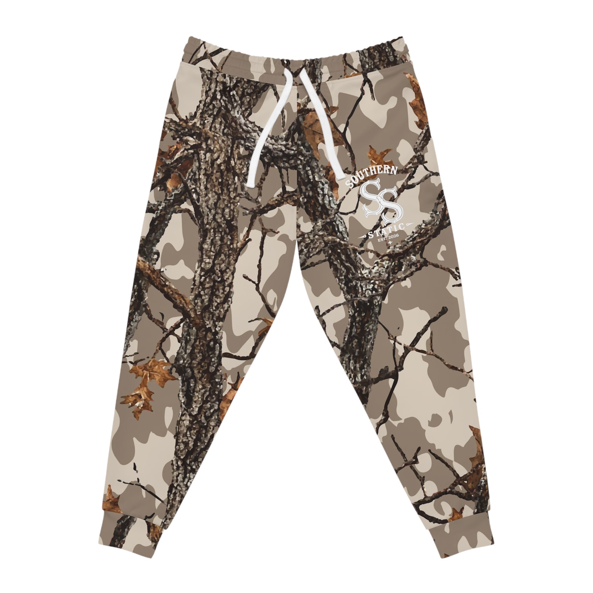 Camo Tree-Print Joggers — Realtree-Inspired Athletic Sweatpants