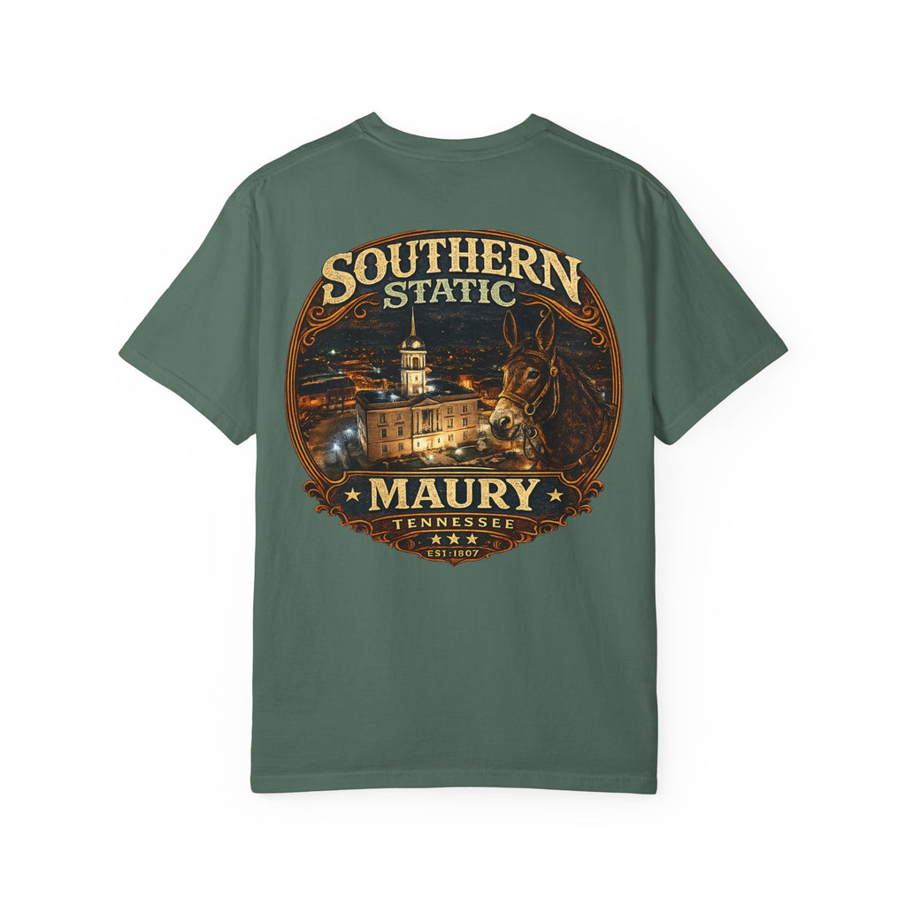 Southern Static Maury Tennessee T-Shirt — Vintage Night Scene Tee