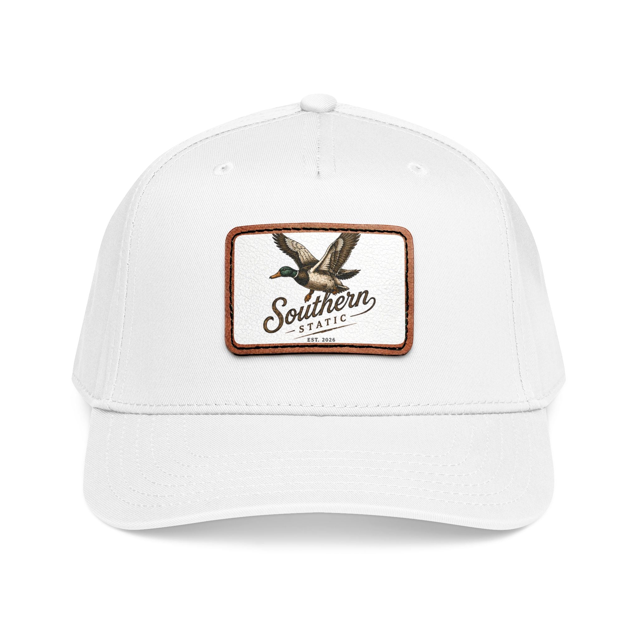 Leather Patch Dog Baseball Cap — Southern Tracker Mid-Profile Hat