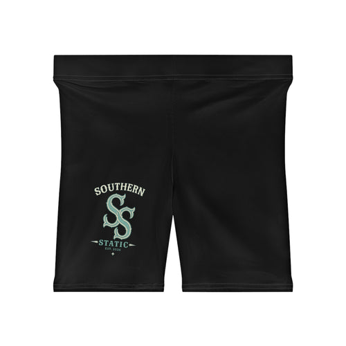 Biker Shorts — Southern Static Logo Women’s Athletic Shorts