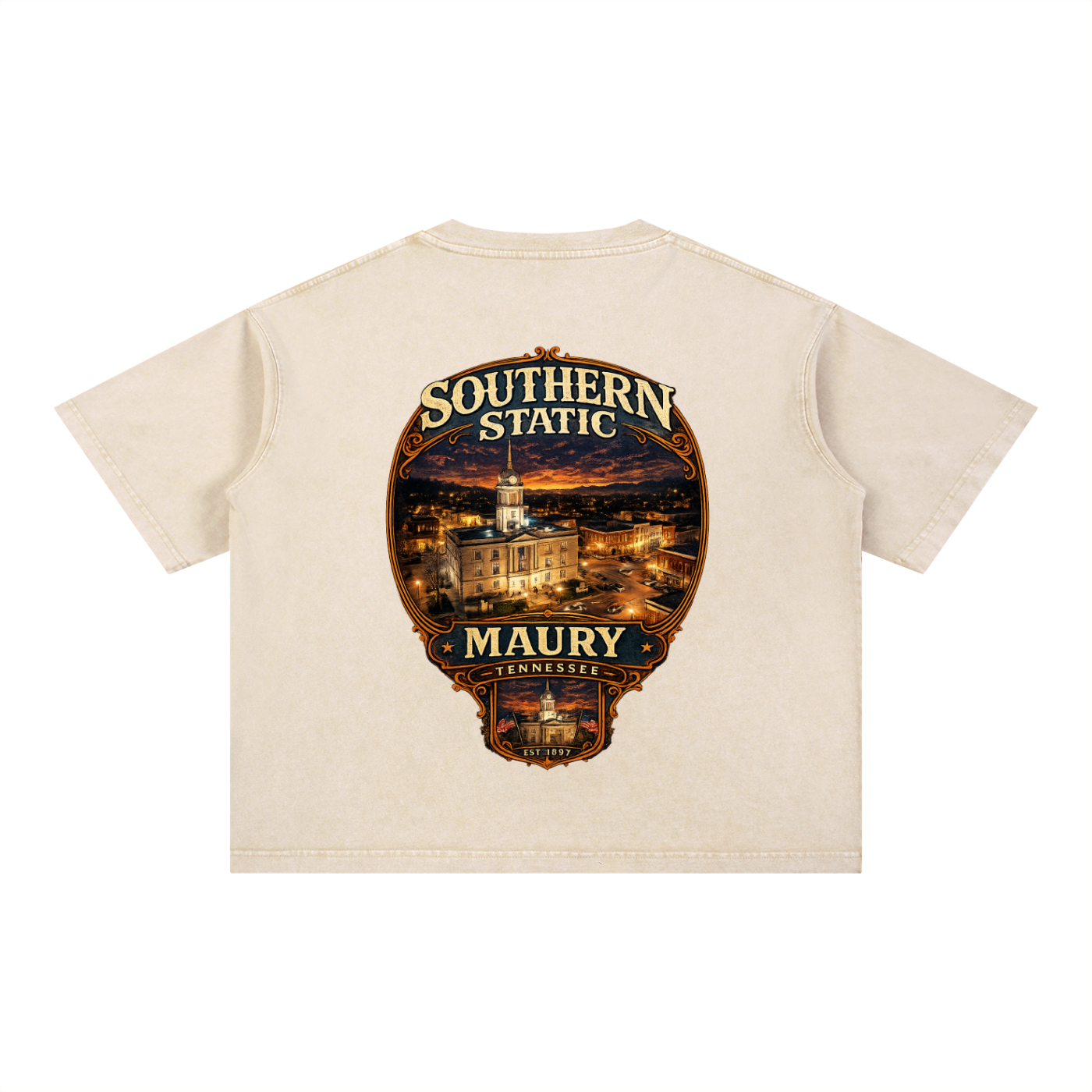 Mineral Wash Boxy Cotton T-Shirt