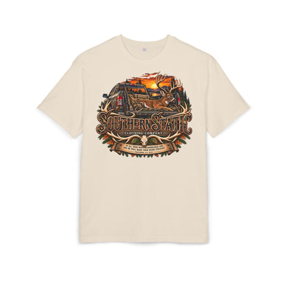 Southern Static Vintage Truck Tee — Retro Sunset Pickup Graphic T-Shirt