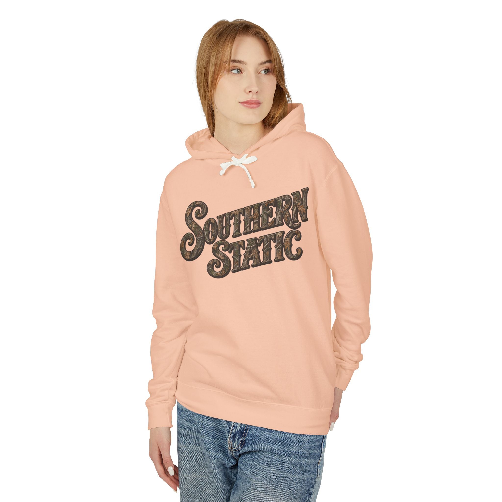 Southern Static Hoodie — Retro Distressed Band Logo Pullover