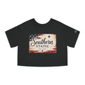 Women’s Southern Static Vintage Flag Cropped Tee
