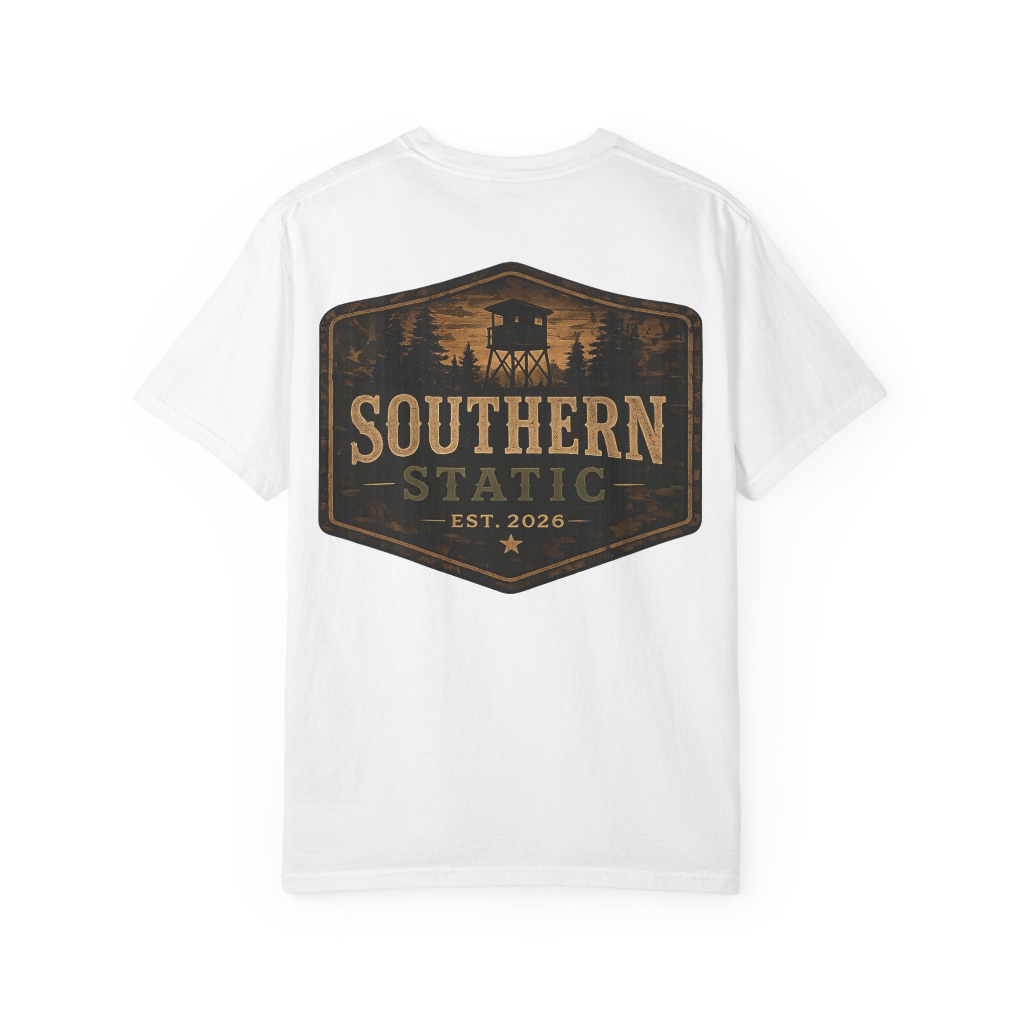 Southern Static Vintage Shield T‑Shirt — 'Southern Static' Logo Tee