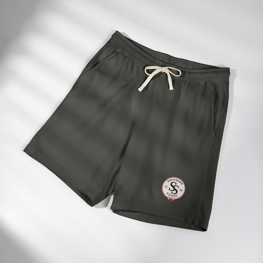 Lightweight Garment-Dyed Fleece Sweat Shorts — Casual Everyday Lounge Shorts