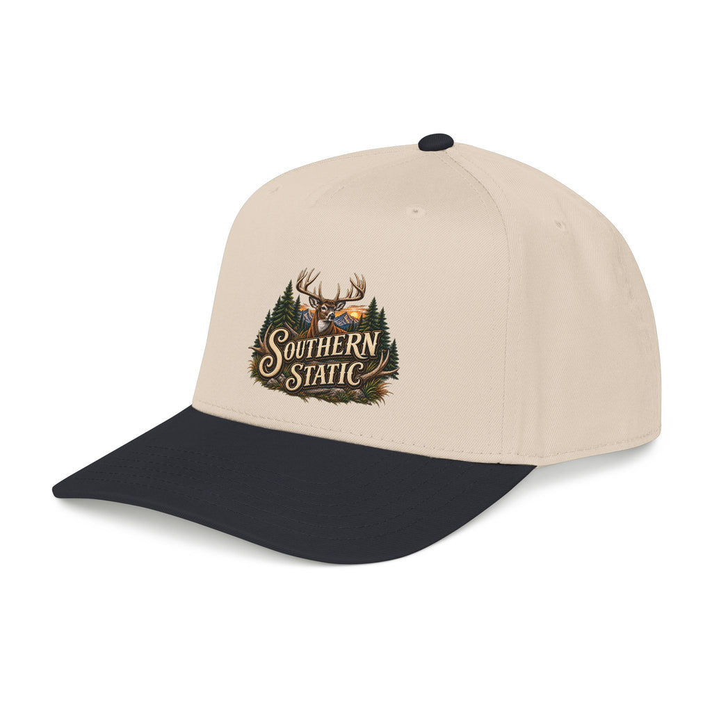 Southern Static Deer Forest Baseball Cap