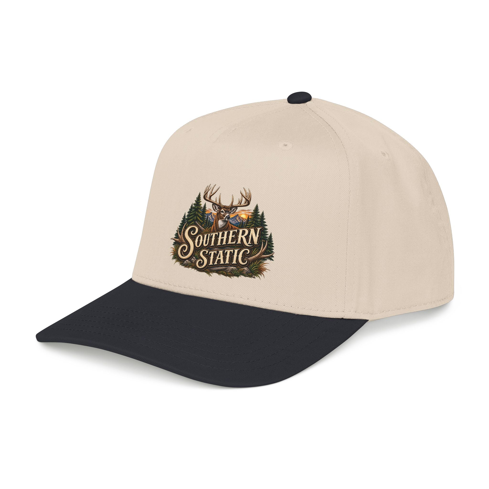 Southern Static Deer Forest Baseball Cap