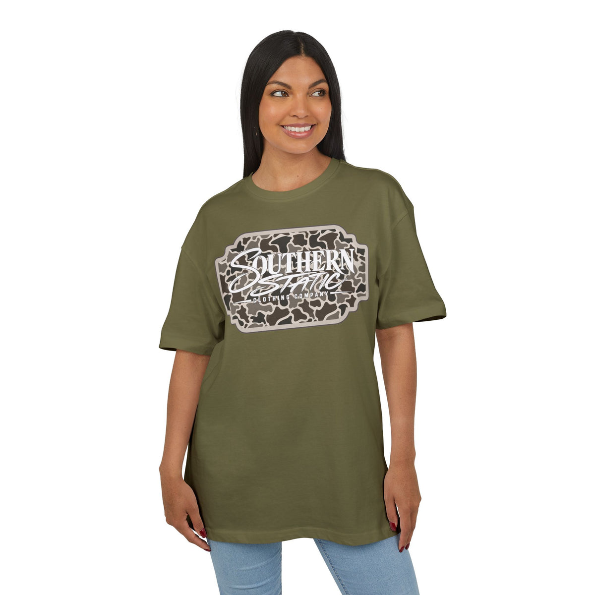 Southern Static Camo Logo Tee