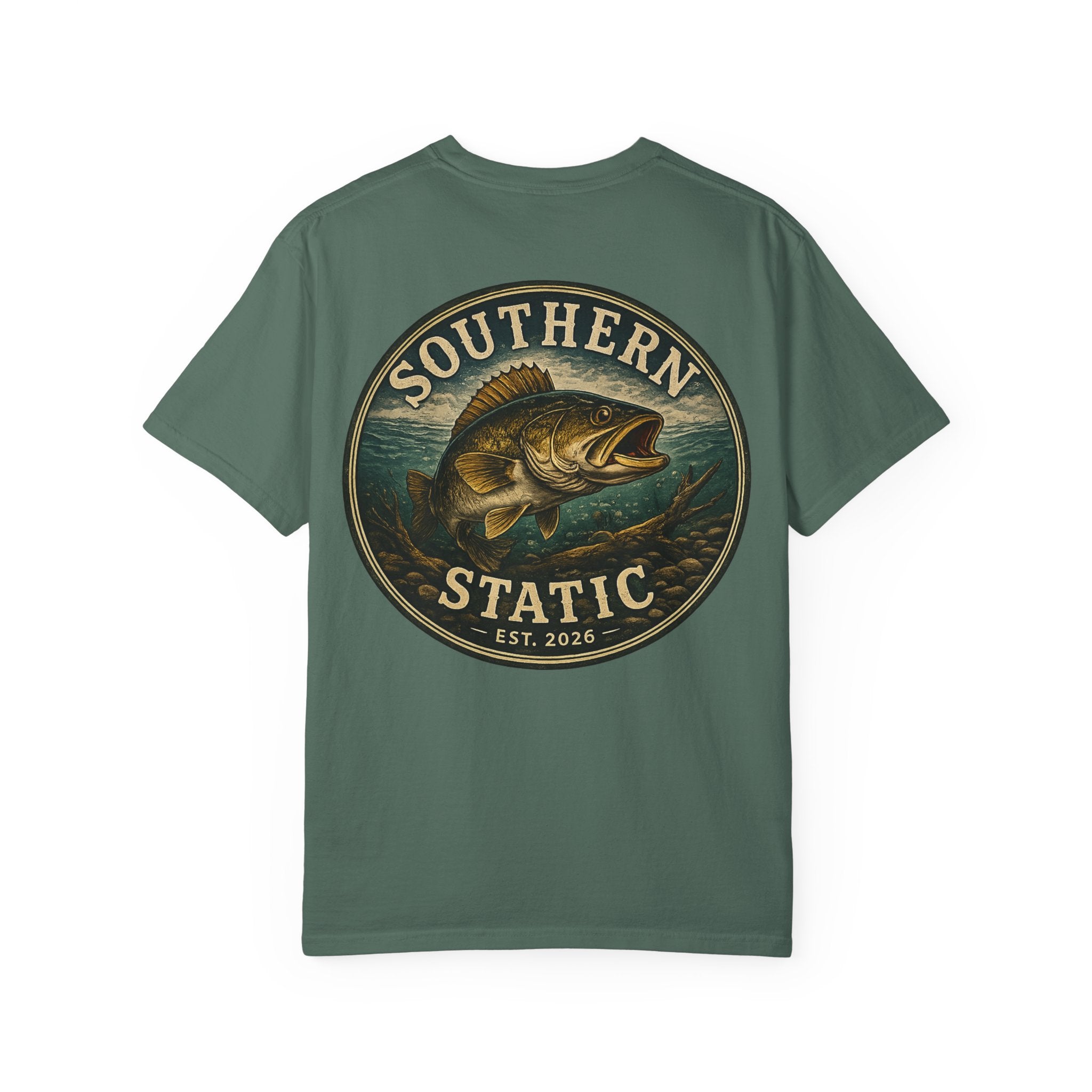 Southern Static Bass Fishing T-Shirt — Vintage Logo Tee