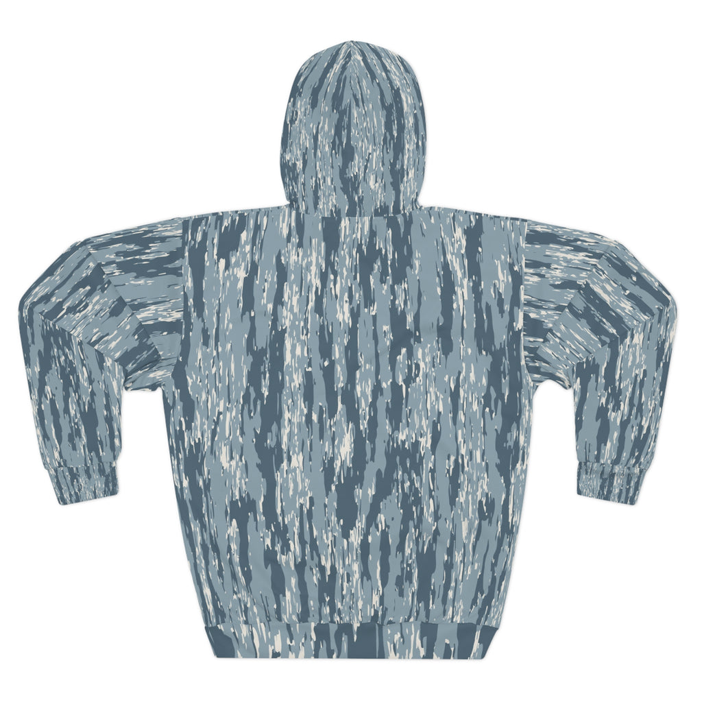 Camo Blue All-Over Print Hoodie — Southern Shackle Logo