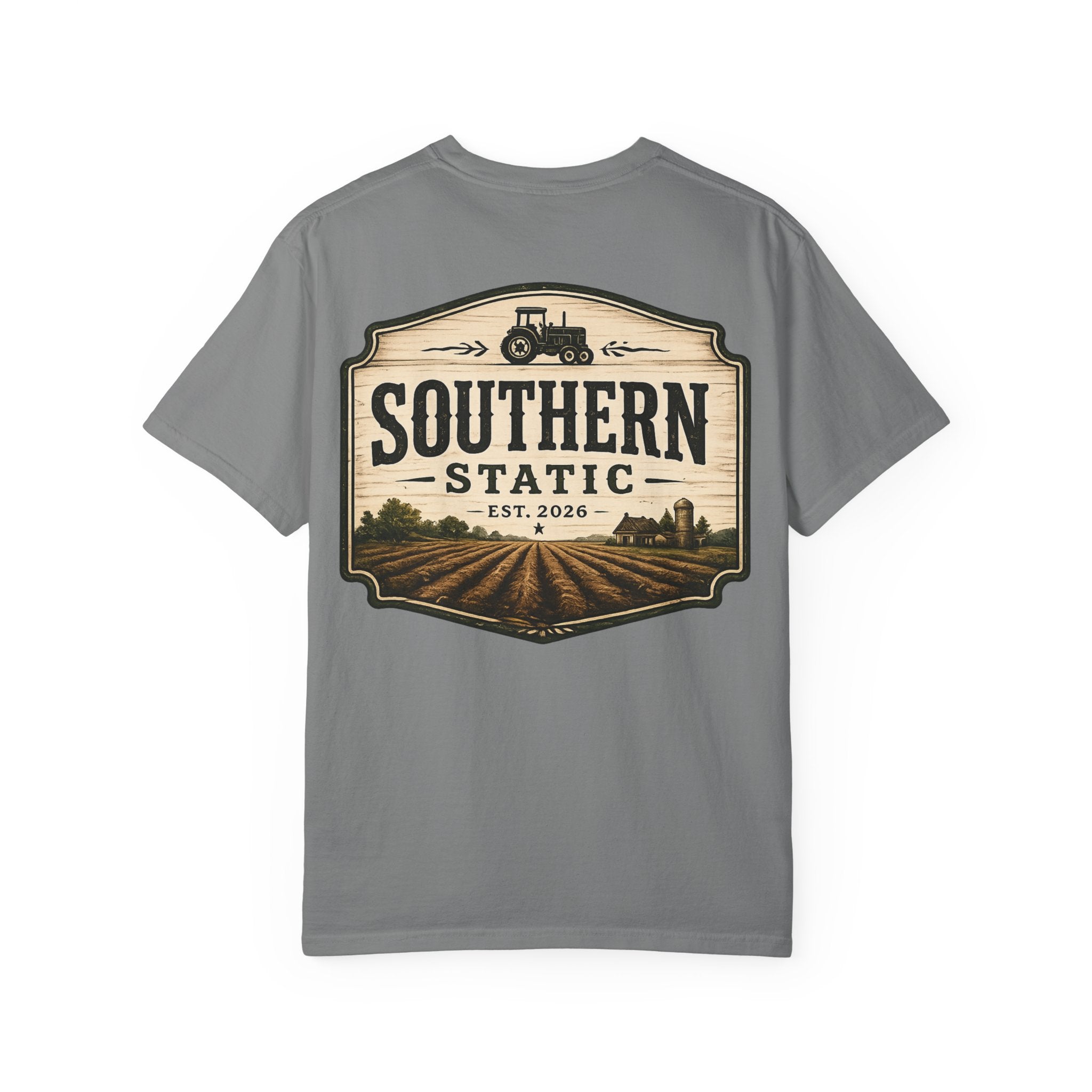 Southern Static T-Shirt — Vintage Farm Tractor Graphic