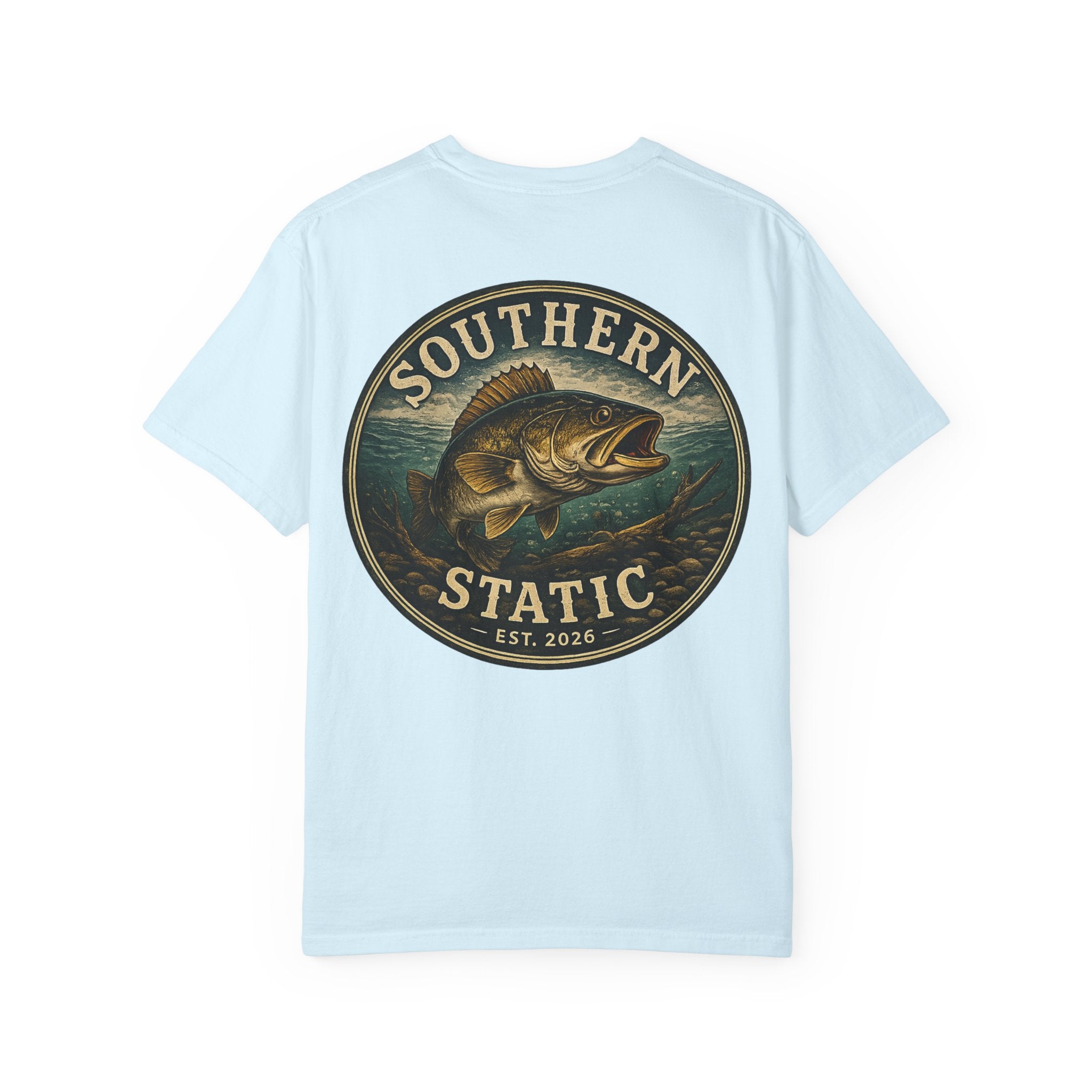 Southern Static Bass Fishing T-Shirt — Vintage Logo Tee