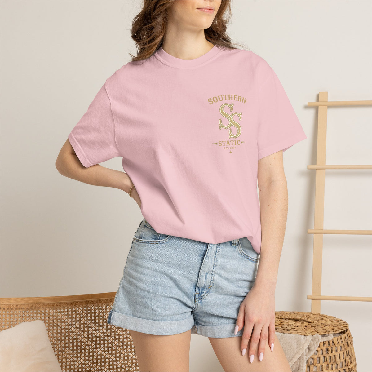 Huntsville Alabama Southern Static T-Shirt — Vintage City Skyline Tee