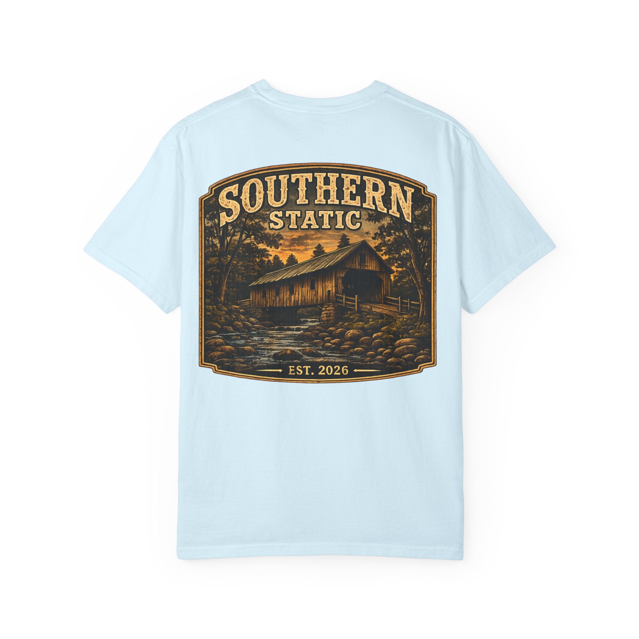 Southern Static Cabin Graphic T-Shirt