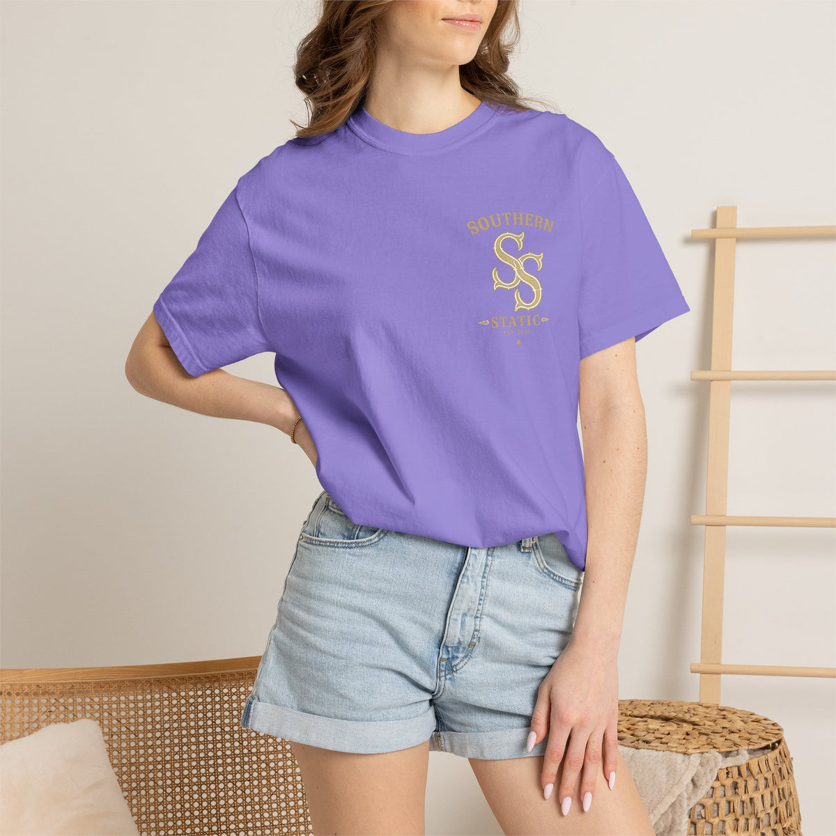Huntsville Alabama Southern Static T-Shirt — Vintage City Skyline Tee