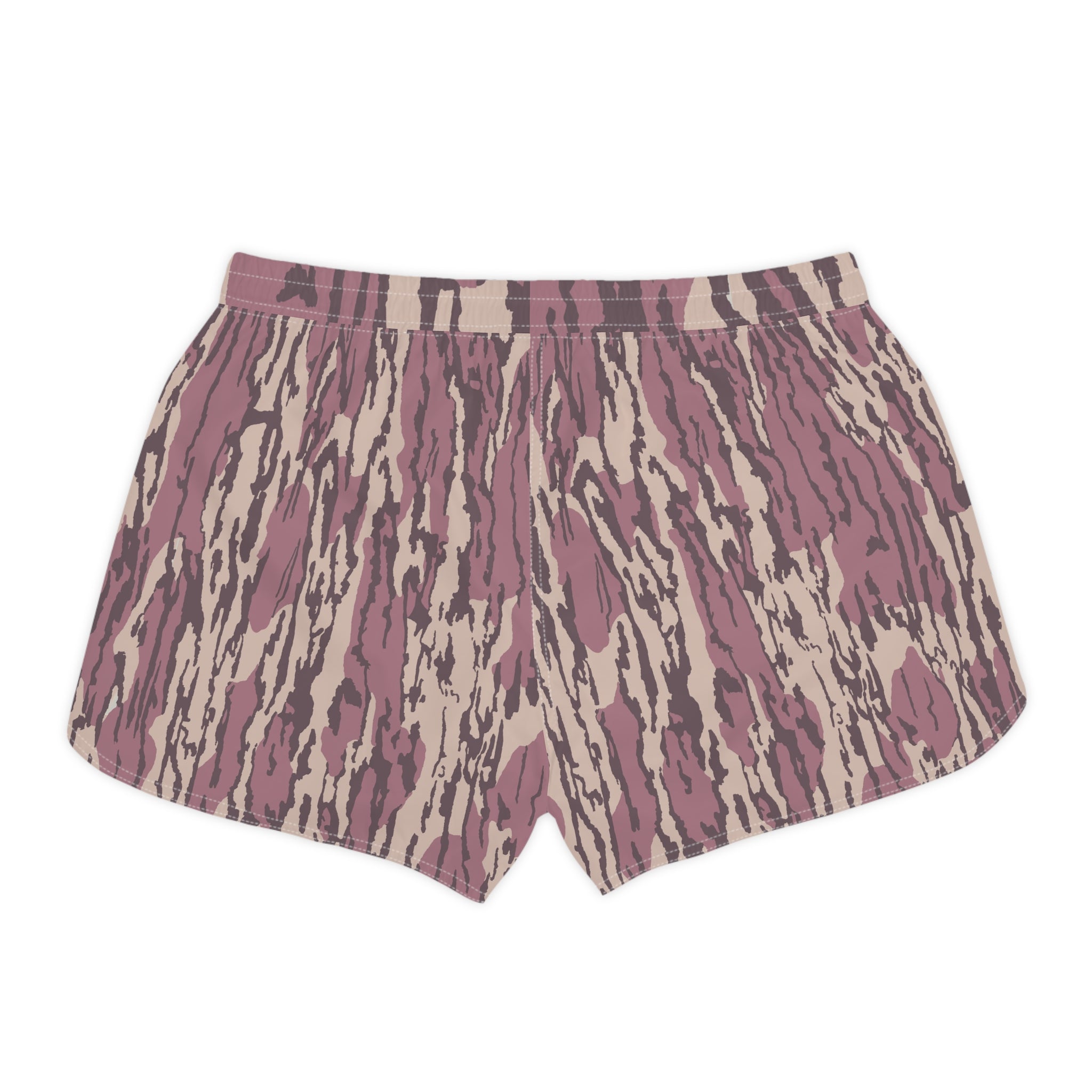 Women's Camo Lounge Shorts — Pink 'Southern Static' AOP Casual Sleepwear
