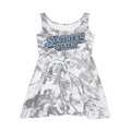 Southern Static Tie-Dye Skater Dress — Retro Graphic Women's Dress