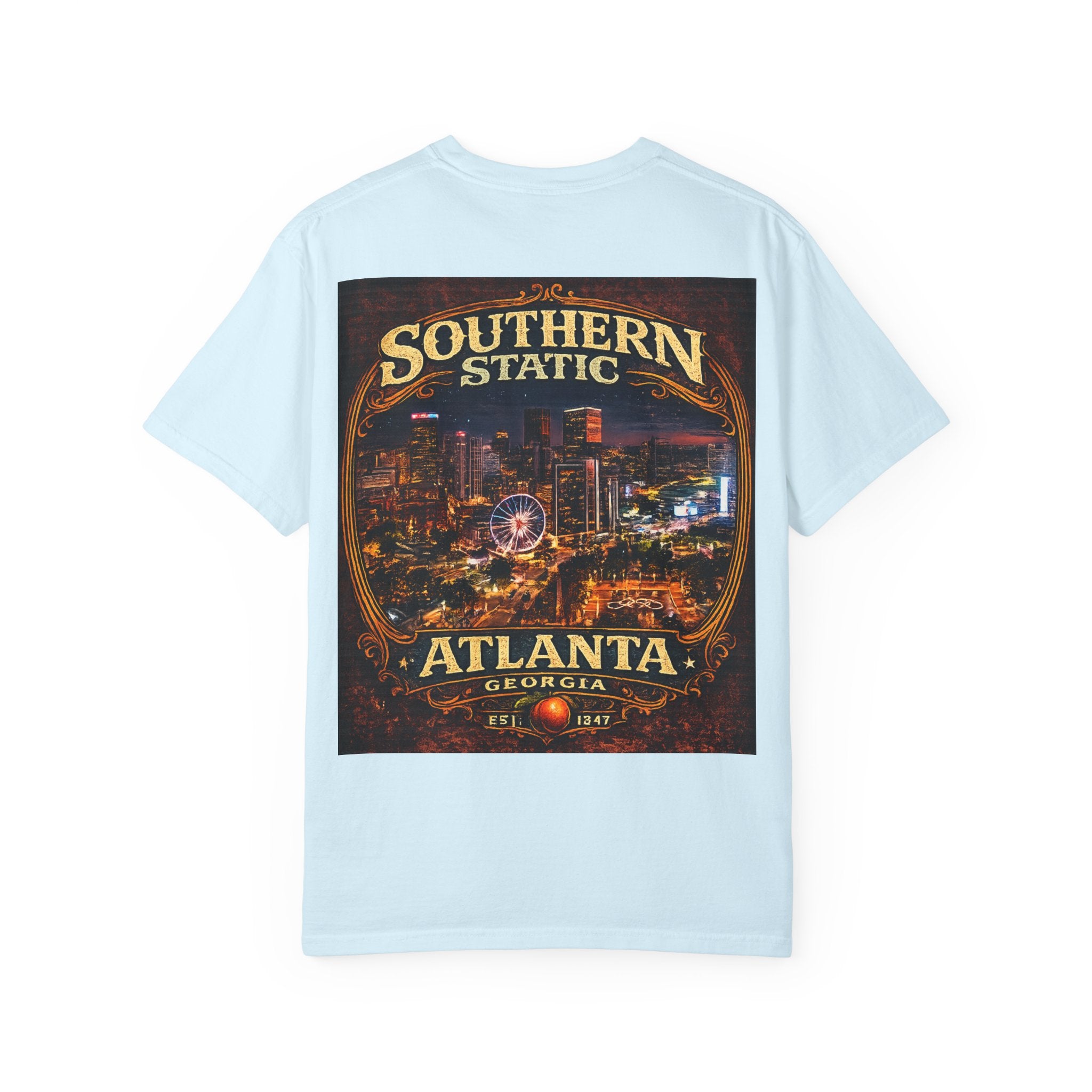 Atlanta Nightscape T-Shirt — Southern Static Vintage Cityscape Tee