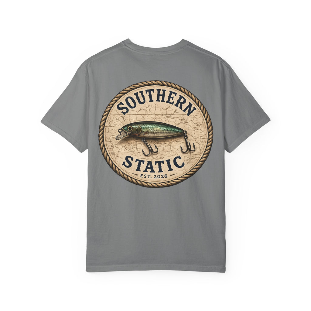 Fishing Logo T-Shirt — "Southern Static" Lure Graphic