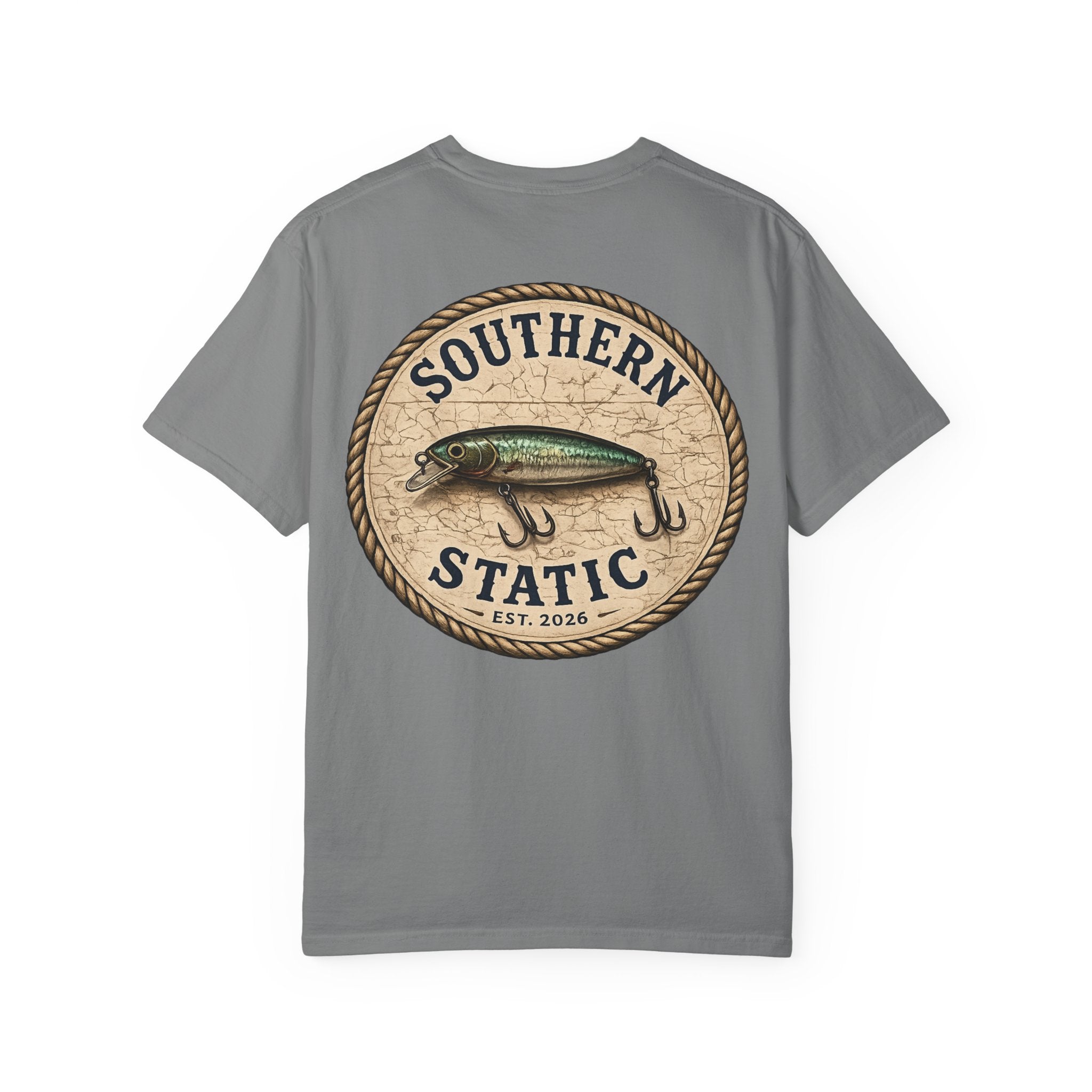 Fishing Logo T-Shirt — "Southern Static" Lure Graphic