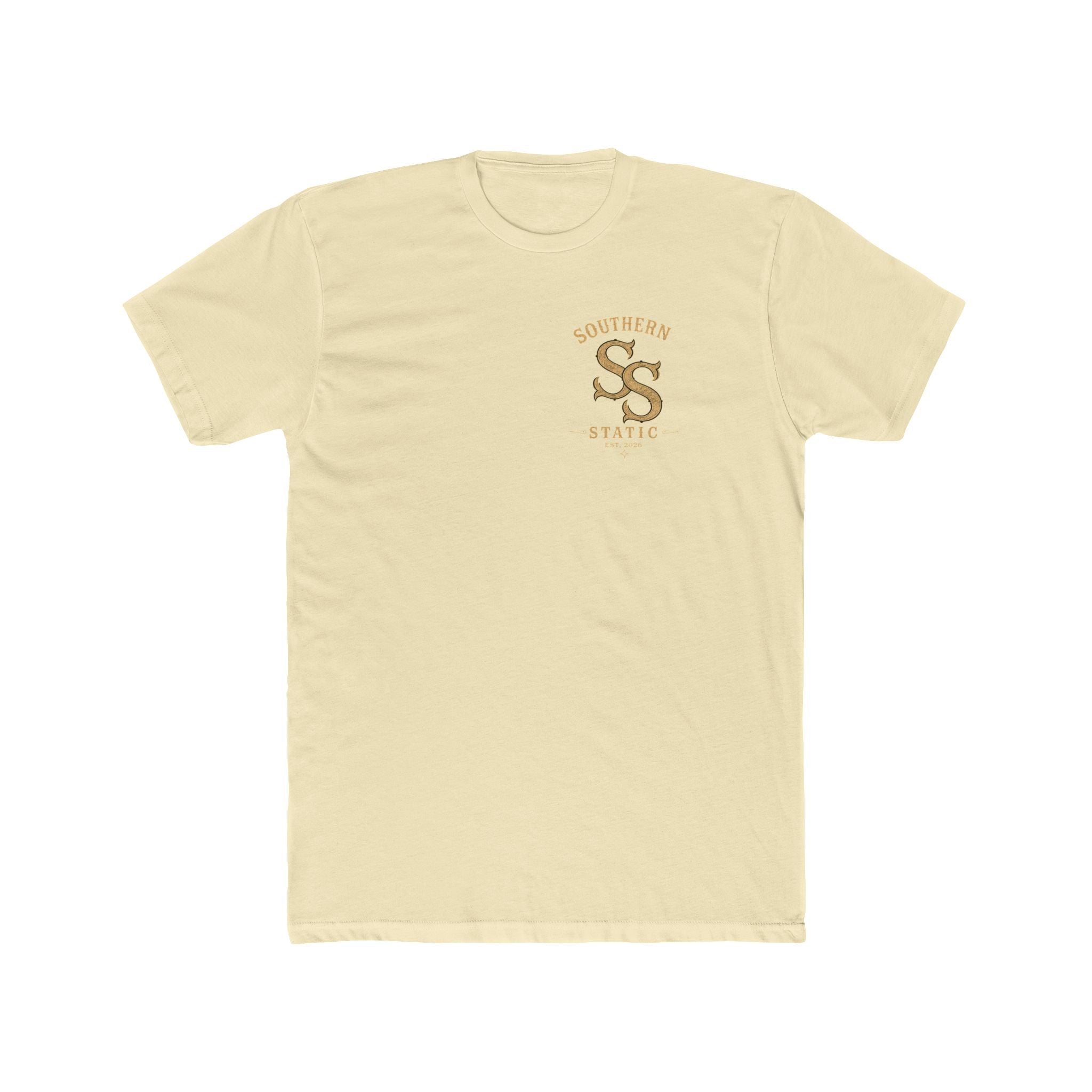 Southern Static Cabin Tee — Rustic Mountain Logo T-Shirt