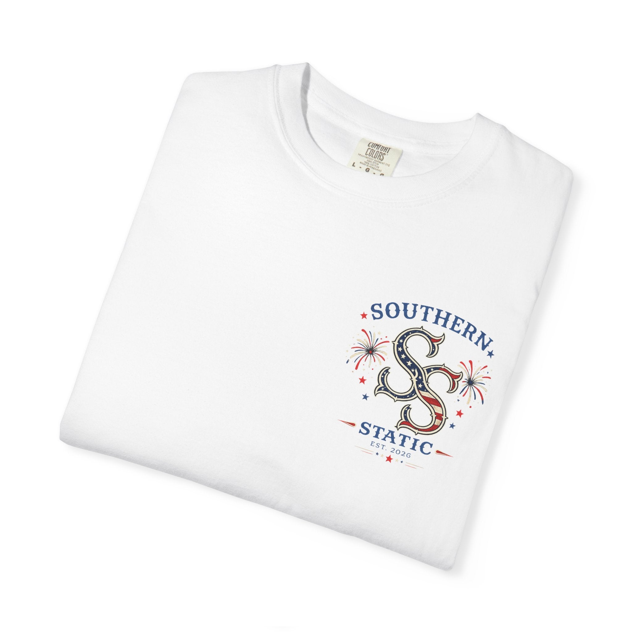 Women’s Southern Static Logo T-Shirt — Patriotic Bow Graphic Tee