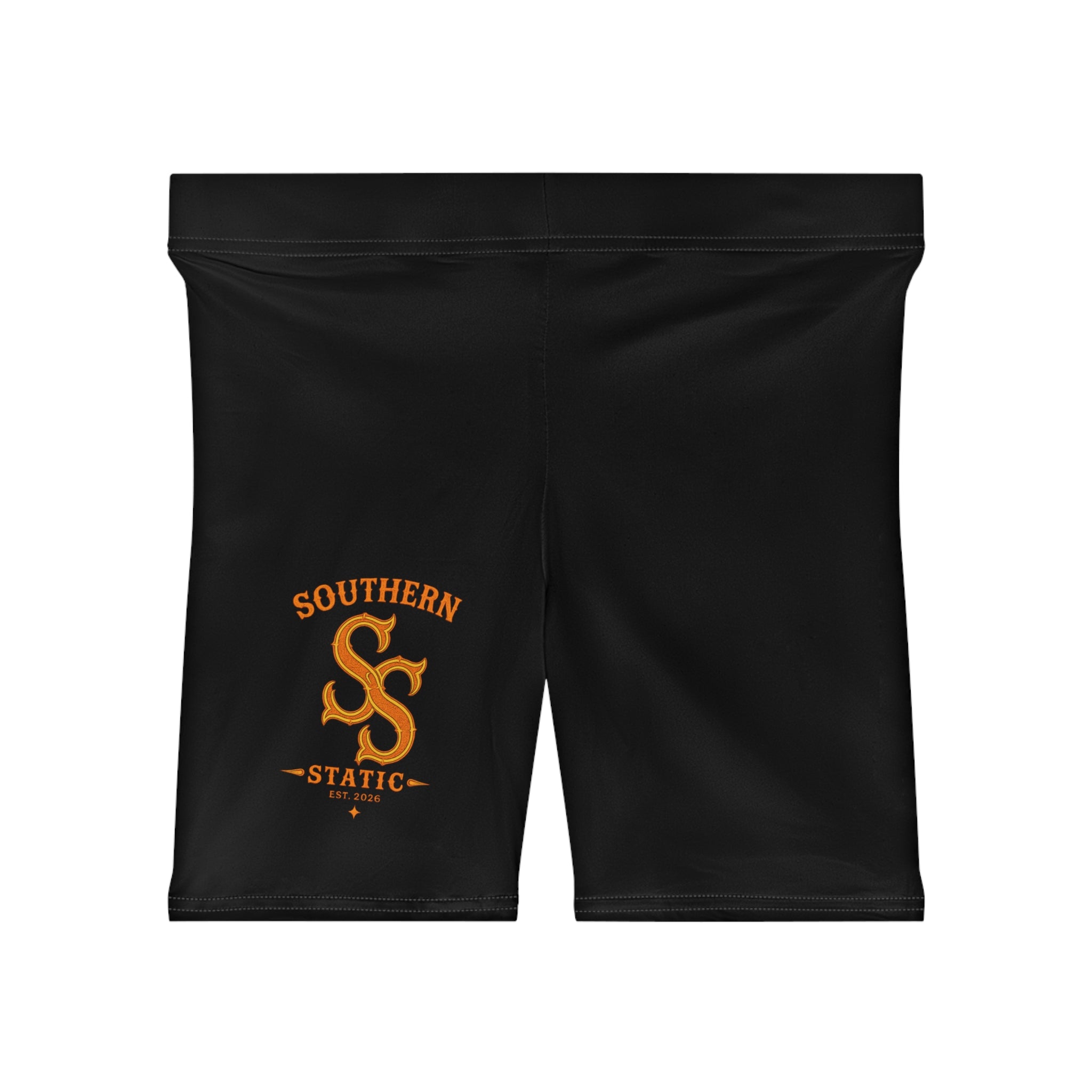 Southern Static Logo Biker Shorts — Women's Graphic Activewear