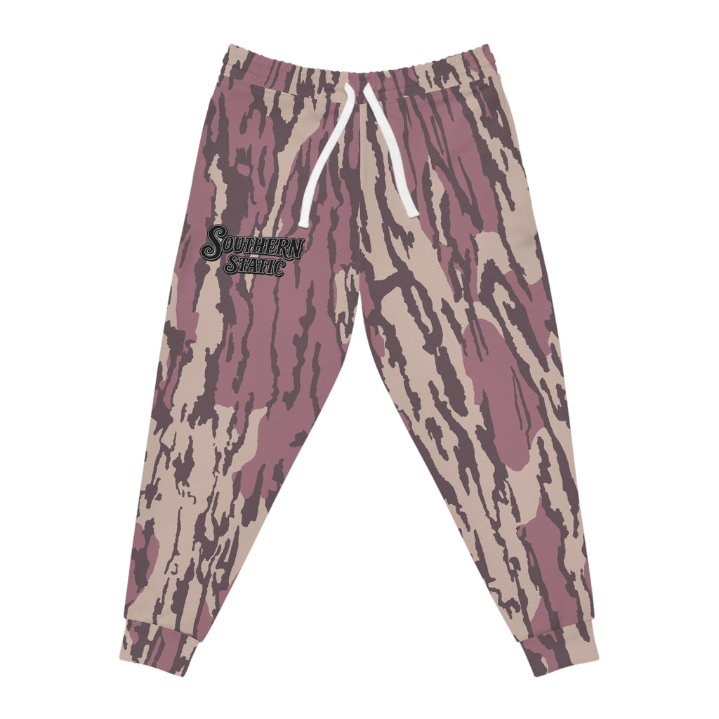Camo Athletic Joggers — Southern Static Pink Sweatpants