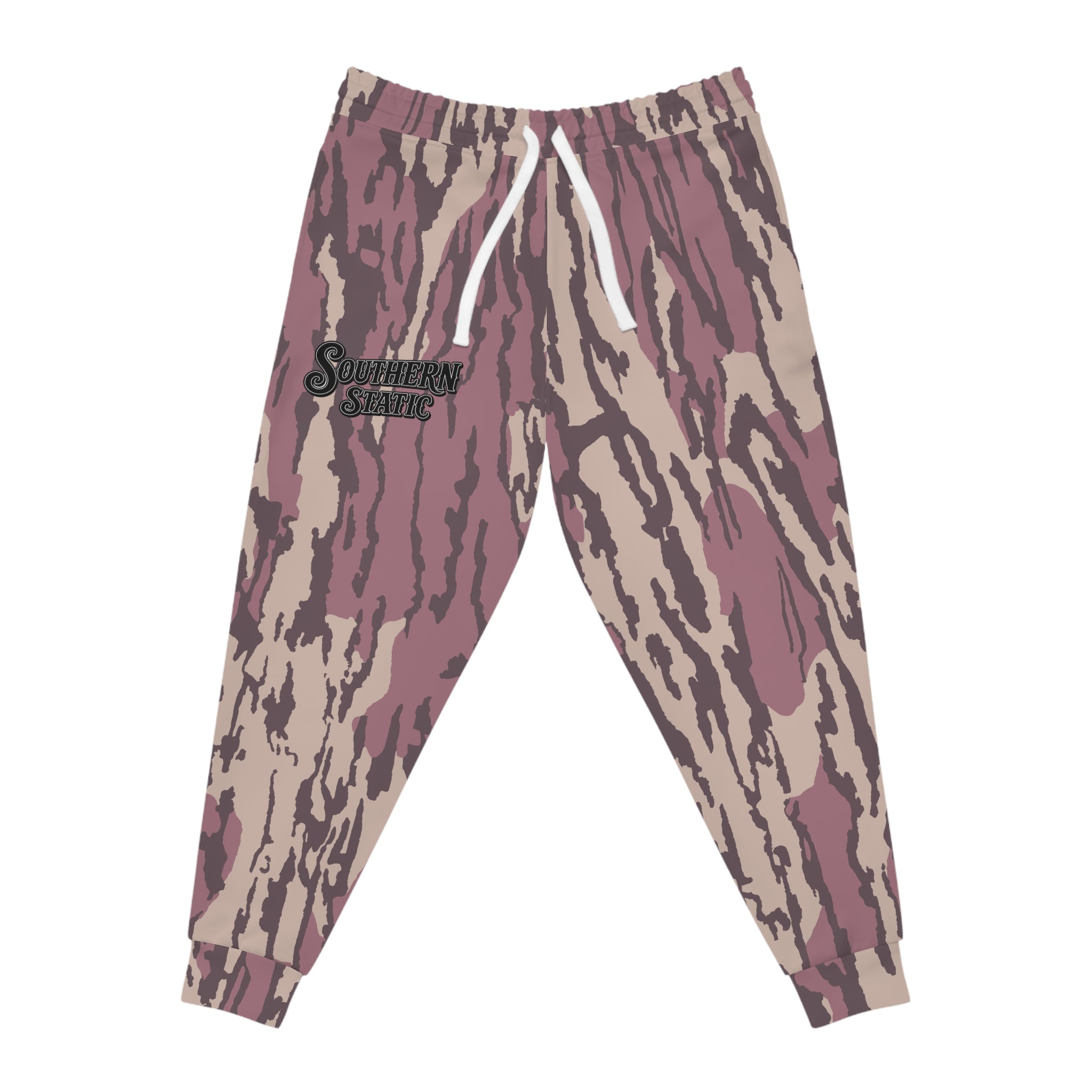 Camo Athletic Joggers — Southern Static Pink Sweatpants