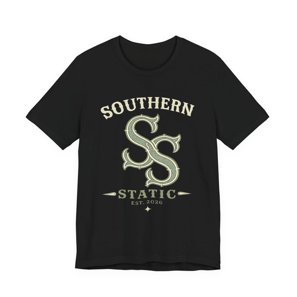 Southern Static SS Logo Tee — Vintage Collegiate Graphic T-Shirt