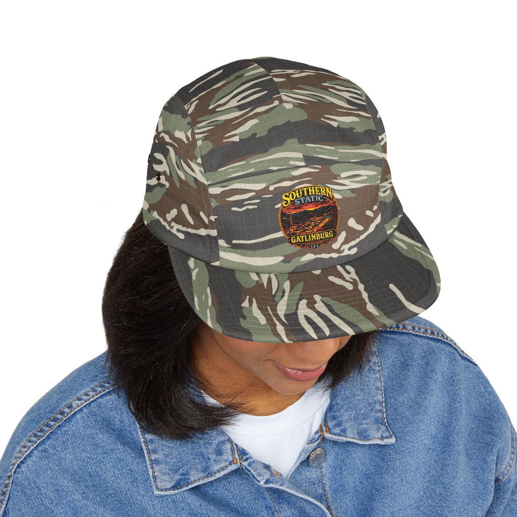 Southern State Gatlinburg Embroidered 5-Panel Cap | Khaki