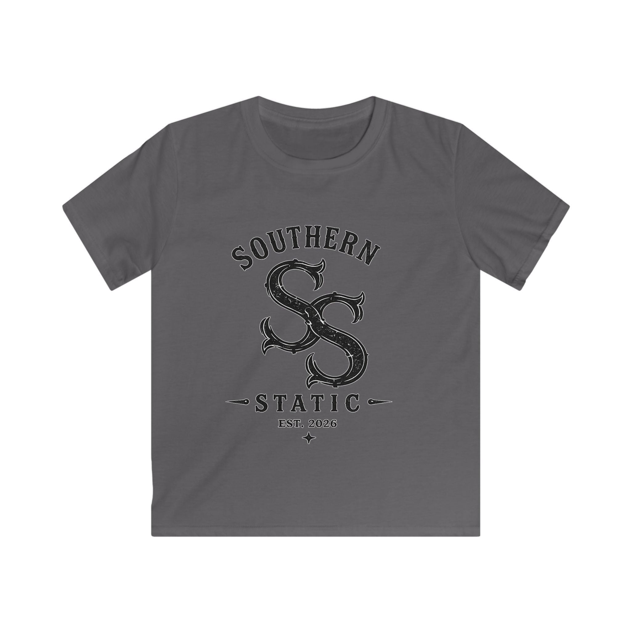 Kids Tee — "Southern Static" Logo Graphic Shirt (Est. 2026)