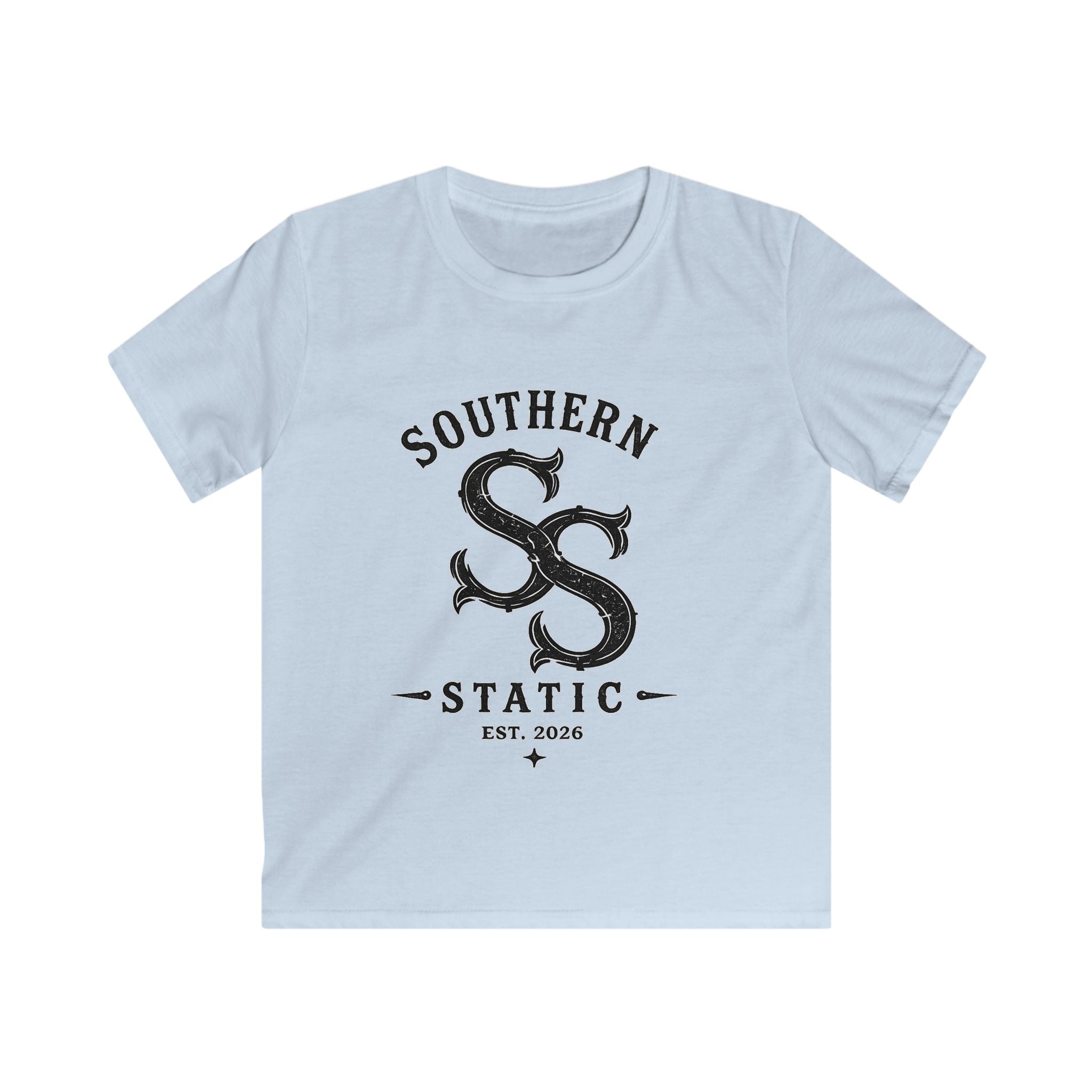 Kids Tee — "Southern Static" Logo Graphic Shirt (Est. 2026)