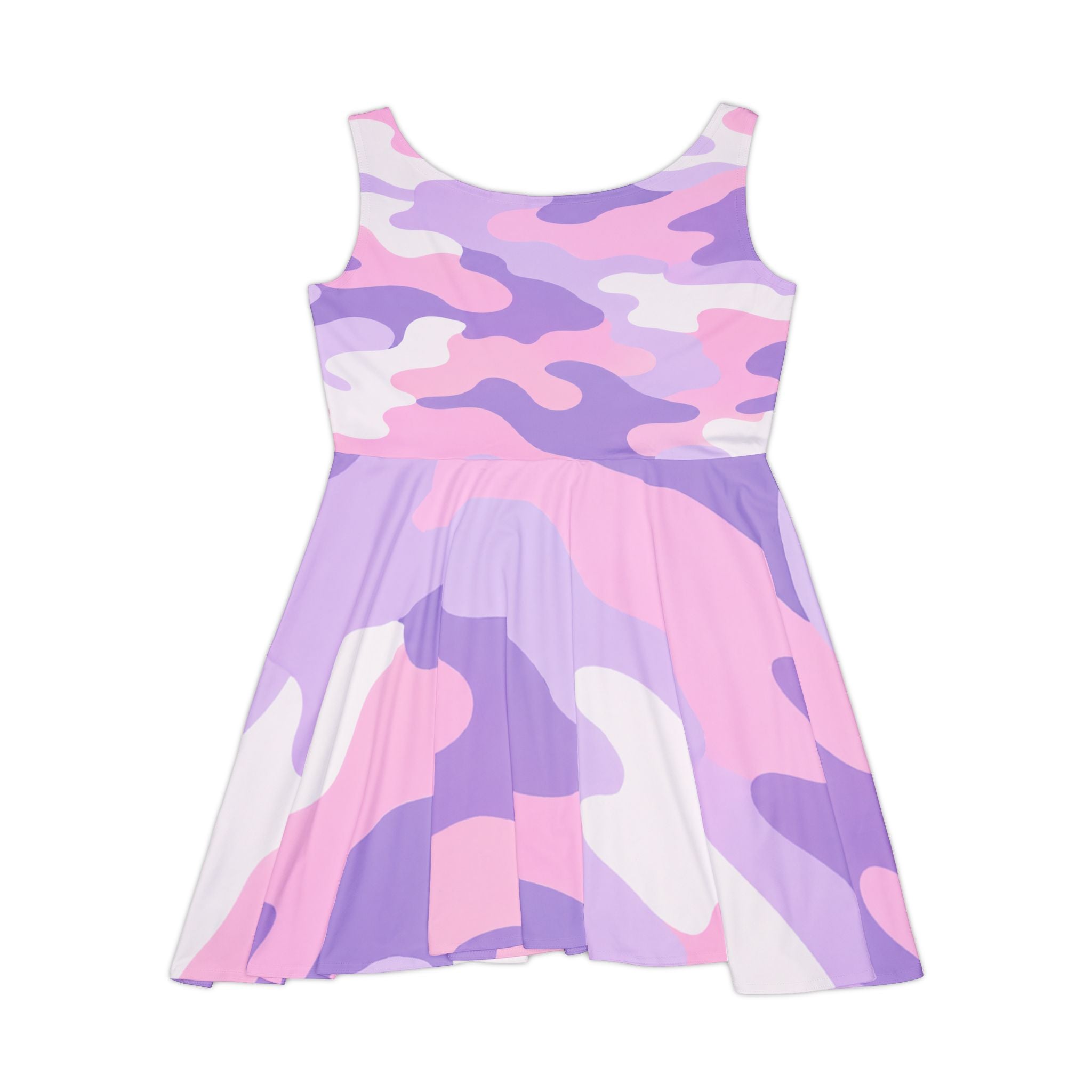 Pink Purple Camo Southern Static Skater Dress