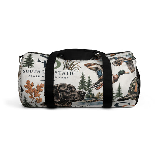 Outdoor Pines Duffel Bag — Vintage Forest Camping Travel Bag