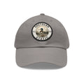 Duck Patch Dad Hat — Southern Statics Leather Round Patch Cap